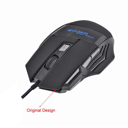 5500 DPI Wired Gaming Mouse-USB Optical Backlit Mice
