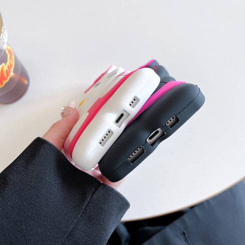 MINISO Hello Kitty 3D Silicone Phone Case | Soft, Anti-Scratch, Dustproof Cartoon Anime Cover for iPhone 11, 12 Mini, 13 Pro, 14 Plus, 15, 16 Pro Max, XS, XR, X, 8, 7, SE 2020