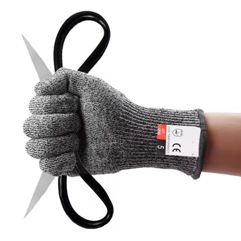 5 Level Safety Anti Cut Work Gloves - Wear Resistant, Anti Thorn for Kitchen, Gardening, Glass Handling