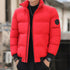 Men's Winter Thick Warm Parka – Stylish Cotton Windbreaker Jacket with Stand Collar