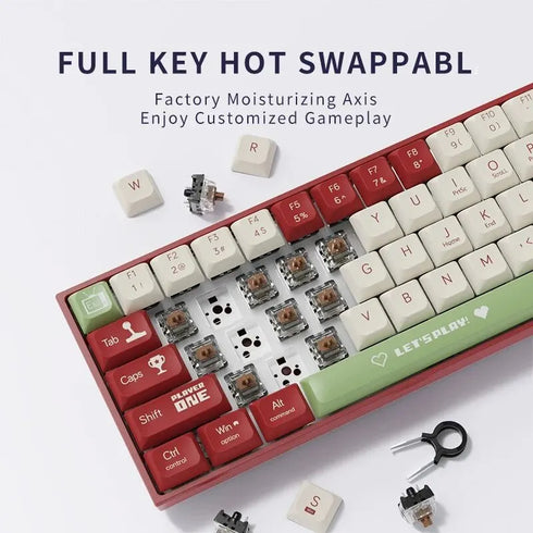 AJAZZ AK680 Mechanical Keyboard-Wired Hot Swap