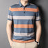 Men's Striped Short Sleeve Shirt-New Polo Shirt-Casual Men Shirt