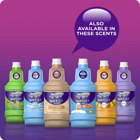 WetJet Liquid Floor Cleaner - Lavender Vanilla & Comfort 1.25 Liter 2Pack Cleaner