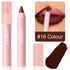 DUNUF 18-Color Waterproof Lipstick Pencil – Smudge-Proof Matte Lip Liner & Full Coverage Lipstick for Bold & Defined Lips