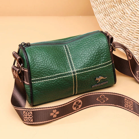 High Quality Lichee Pattern Leather Crossbody Bag - Shoulder Bag for Women