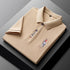 Men’s Casual Polo Shirt – Short Sleeve, Anti-Wrinkle Polyester, Embroidered Detail