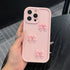 3D Pink Butterfly Silicone Soft Phone Case | Shockproof, Matte Anti-Glare Candy Cover for iPhone 16, 15, 14, 13, 12, 11 Pro Max, XS, XR, X, 8 Plus, 7, SE