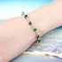 Natural Chrome Diopside Sterling Silver Bracelet – 5.2 Carats Gemstone Jewelry for Women