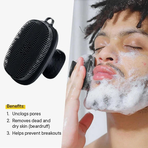 Silicone Manual Facial Cleansing Brush for Deep Pore Cleaning and Gentle Exfoliation – Non-Electric Skincare Tool