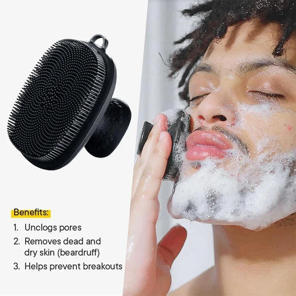 Silicone Manual Facial Cleansing Brush for Deep Pore Cleaning and Gentle Exfoliation – Non-Electric Skincare Tool