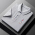 Men’s Casual Polo Shirt – Short Sleeve, Anti-Wrinkle Polyester, Embroidered Detail