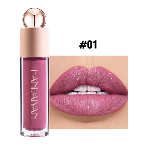 QIBEST Diamond Glitter Liquid Lipstick – Long-Lasting, Moisturizing & Waterproof Shimmer Lip Gloss