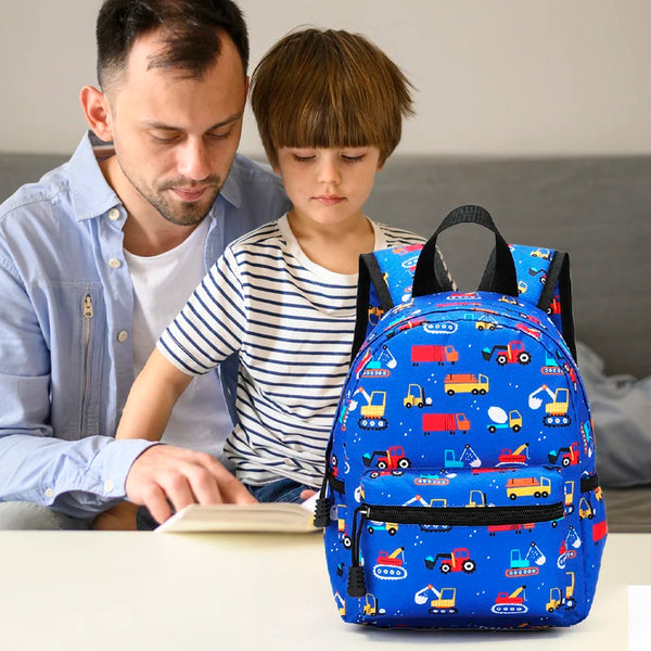 Cartoon Print Kids School Backpack - Children's Outdoor Travel Bag - Fun & Durable Book Bag