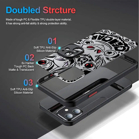 Pokemon Gengar & Mewtwo Case for iPhone 6 to 15 Pro Max, SE, Mini, XS, XR