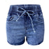2024 Elastic High Waist Women Shorts-Sexy Slim Denim Short