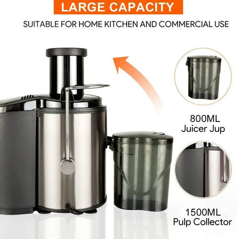 800W Juice Container, Electric Juice Machine Fruit Extractor