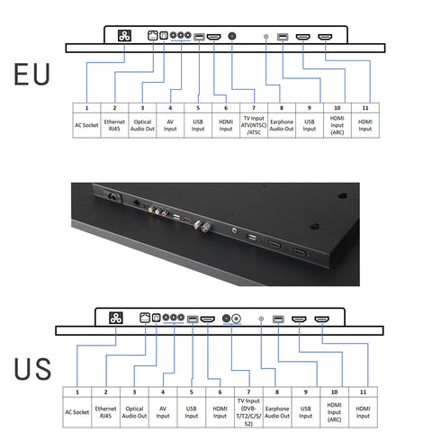 Soulaca 24" Smart Waterproof Magic Mirror TV for Bathroom(On Wall Model)