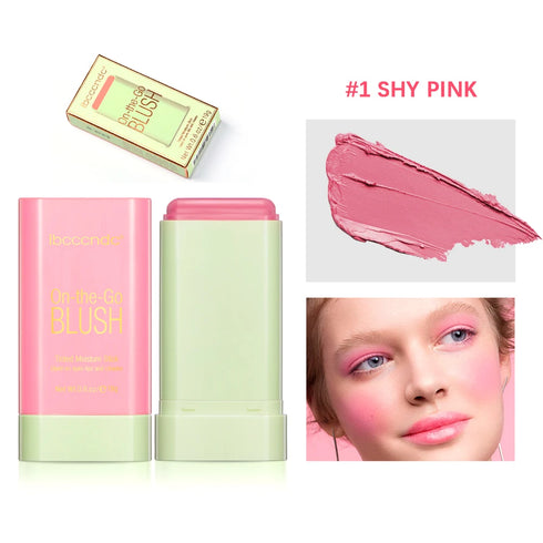 Long-Lasting, Lightweight, and Buildable Cream Blush Stick for Cheeks, Lips, and Eyes – Matte and Dewy Finish for Natural, Vibrant Makeup