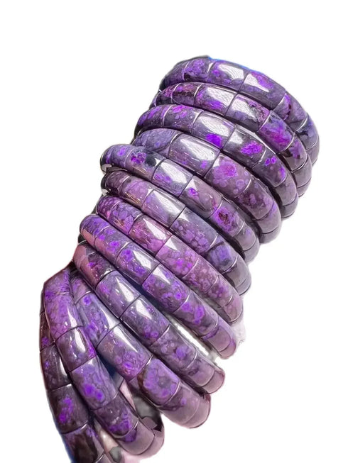 Natural Sugilite Beads Bracelet – Magnetic Field Energy Jewelry