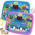 Kids Educational Tablet Toy – Literacy, Math, Music Learning with Electronic Keyboard for Ages 3-12