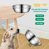 Large Capacity Stainless Steel Pet Feeding Bowl - Durable Metal Dog and Cat Food Drinking Bowl
