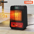 1500W Portable Electric Fan Heater with Realistic Flame Effect, Timer, and Dual Heat Settings for Home & Office