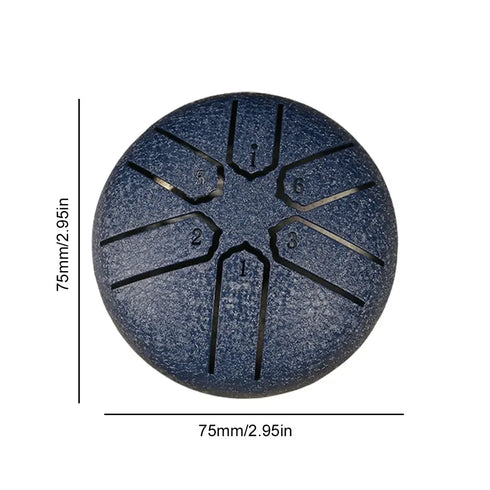 3 Inches 6 Notes Buddha Stones Mini Steel Tongue Drum