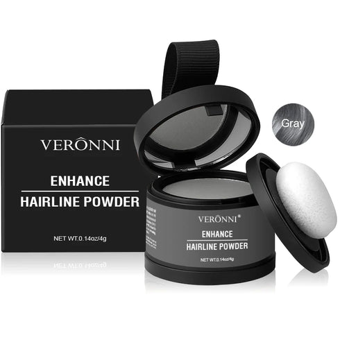 Instant Black Root Touch-Up and Natural Hairline Shadow Filler – Waterproof, Long-Lasting, Easy-to-Apply Powder Formula for Hair Coverage and Density Enhancement – 1 Full-Size Unit