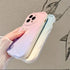 Couple’s Gradient Love Heart Silicone Phone Case | Stylish Protective Cover for iPhone 16 Pro, 15 Pro Max, 14, and More