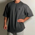 New Summer Oversized Men's T Shirt-Cotton Solid Half Sleeve Top