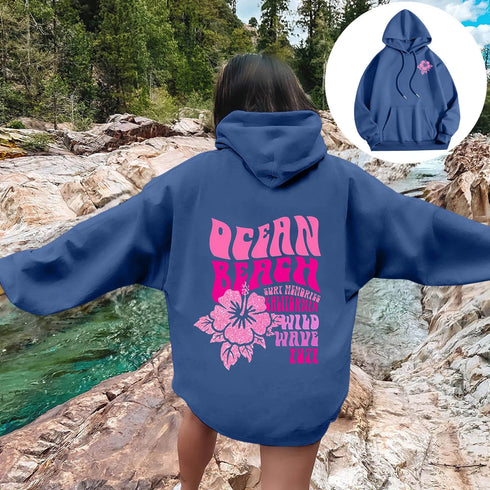 Fleece-Lined Long Sleeve Sweatshirt for Fall and Winter Streetwear, Casual Loose Fit Pullover for Layering and Everyday Comfort