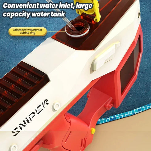 Automatic Large Capacity Water Gun - Electric Water Absorbing Spray Blaster for Kids