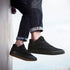 Black Casual Sneakers for Men-3cm Height Increasing Canvas
