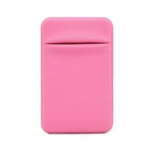 1PC Fashion Elastic Cloth Cell Phone Card Holder Mobile Phone Wallet Case Credit ID Card Holder Adhesive Sticker Pocket