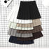 Women's Korean-Style High Waist Pleated Mini Skirt - Slim Fit A-Line Preppy Skirt for All Seasons