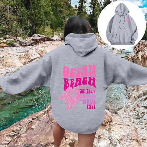 Fleece-Lined Long Sleeve Sweatshirt for Fall and Winter Streetwear, Casual Loose Fit Pullover for Layering and Everyday Comfort