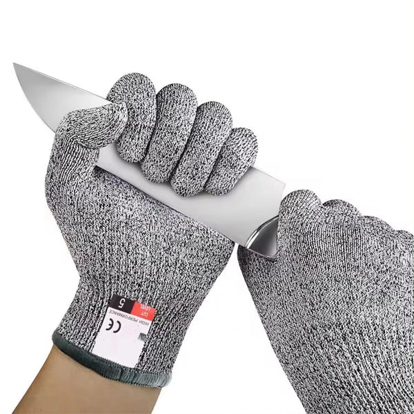 5 Level Safety Anti Cut Work Gloves - Wear Resistant, Anti Thorn for Kitchen, Gardening, Glass Handling