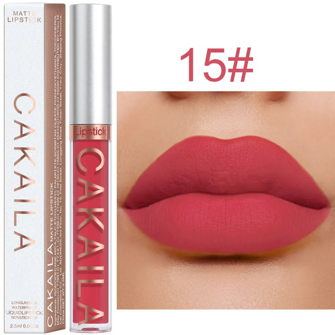CNDK Velvet Matte Liquid Lip Tint – Long-Lasting, Waterproof & Hydrating Lip Color with Silky Smooth Texture – Light Red Lip Gloss for Bold, Flawless Lips