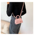 Women’s PU Leather Chain Shoulder Bag – Ribbon Buckle Square Crossbody Handbag for Parties