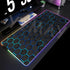 RGB Large Geometric Mouse Pad-XXL Luminous Gaming Mouse Mat-LED Desk Mats