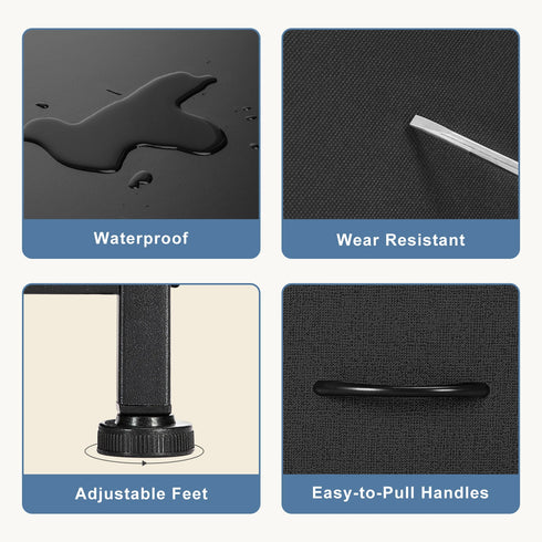 JHK 7 Drawer Fabric Organizer - Storage Chest for Bedroom - Display Cabinet Furniture