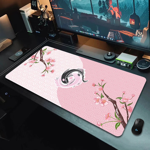 Large Gaming Mouse Pad-Koi Taichi Desk Mats