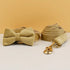 Luxury Personalized Dog Collar - Harness & Leash Set with Custom Logo & Detachable Bow Tie