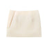 Women's Summer Butterfly Mini Skirts - Elegant Beige Pleated Casual Office Wear