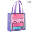 1PC Cartoon Print Non-woven Shopping Bag Durable Reusable Wear-resistant Large Capacity Printed Handbag Candy Gift Bag