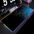 RGB Large Geometric Mouse Pad-XXL Luminous Gaming Mouse Mat-LED Desk Mats