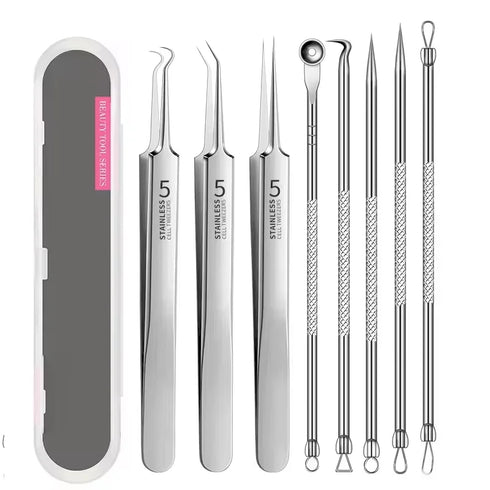 4–11 Piece Ingrown Hair and Blackhead Removal Tool Set – Professional Acne Extractor Needles and Pore Cleansing Kit for Deep Facial Skin Care