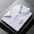 Men’s Casual Polo Shirt – Short Sleeve, Anti-Wrinkle Polyester, Embroidered Detail