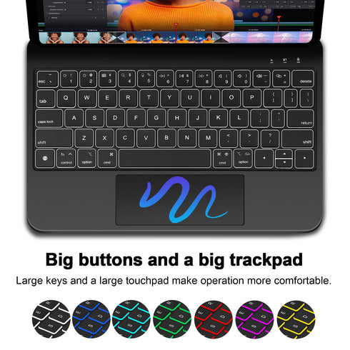 Backlight Magic Keyboard-iPad Keyboard Folio