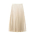 Women's Ruffle Pleated Midi Skirt - Elegant Brown Cylinder Pleat Mid-Waist High Street Fashion for All Seasons (2025 Edition)